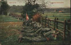 Swiss Soldiers in Firing Line, World War I Postcard