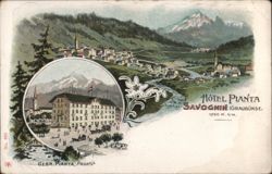 Hotel Planta Savognin, Graubünden, Switzerland Postcard