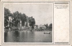 Tuindorp Hengelo (O.) Swimming Area with Rowboat Postcard