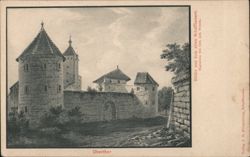 Oberthor City Gate in Schaffhausen, Switzerland Postcard