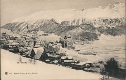 Winter View of St. Moritz, Switzerland Postcard