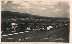 L'Orient and Le Sentier, Switzerland: Panoramic Village View Postcard