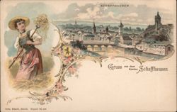 Gruss aus dem Kanton Schaffhausen, Switzerland Postcard