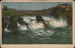 Rhine Falls and Laufen Castle, Switzerland Postcard