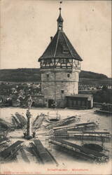 Munot Tower, Schaffhausen, Switzerland Postcard