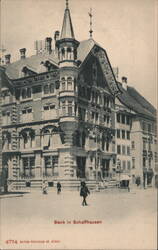 Bank in Schaffhausen, Switzerland Postcard