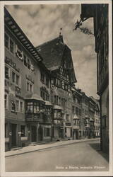 Painted Houses in Stein am Rhein, Switzerland Postcard