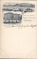 Grand Hôtel Beau-Rivage, Geneva, Switzerland Postcard