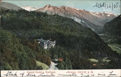 Grand Hotel and Kurhaus, Brünig, Switzerland Postcard