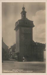 Schaffhausen: Gasthof zum Adler with Schwabentor Postcard