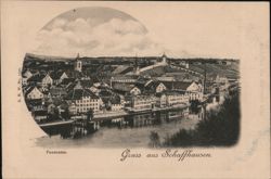 Panorama of Schaffhausen, Switzerland Postcard