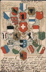 Swiss Cantonal Coat of Arms Collection Postcard