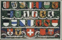 Swiss Cantonal Coats of Arms Postcard