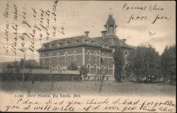 Mercy Hospital, Big Rapids, Michigan Postcard