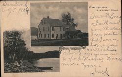 Pleasant Pond Hotel and Scenic View, ME Postcard