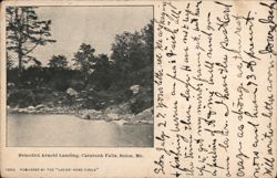 Benedict Arnold Landing, Caratunk Falls, Solon, Maine Postcard