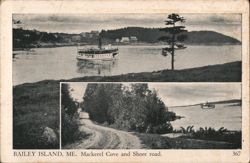 Bailey Island, ME: Mackerel Cove and Shore Road Maine Postcard Postcard Postcard