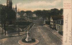 City Square and Soldiers Monument, Biddeford ME Maine Postcard Postcard Postcard