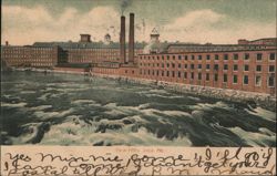 York Mills, Saco, Maine - Early 20th Century Industrial Scene Postcard Postcard Postcard