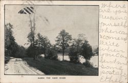 Along the Saco River Biddeford, ME Postcard Postcard Postcard