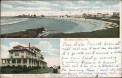 Kennebunk Beach, ME - Beach and Hotel Atlantis Maine Postcard Postcard Postcard