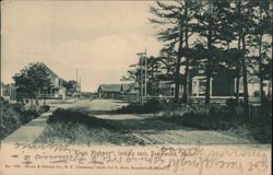 Kings Highway, looking east, Beachwood, Maine Postcard