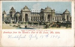 Palace of Liberal Arts, 1904 World's Fair, St. Louis Missouri 1904 St. Louis Worlds Fair Postcard Postcard Postcard