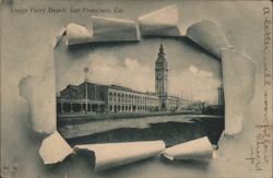 Union Ferry Depot, San Francisco, Cal. Postcard