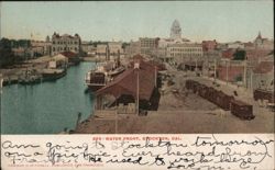 Waterfront, Stockton, CA California Postcard Postcard Postcard