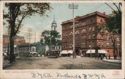 Congress Square, Portland, Maine - YMCA Building Postcard