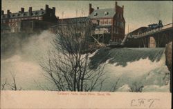 Cataract Falls, Saco River, Saco, ME Maine Postcard Postcard Postcard