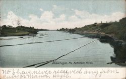 Kennebec River, Skowhegan, Maine Postcard Postcard Postcard