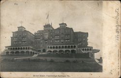 Hotel Rider, Cambridge Springs, PA Postcard