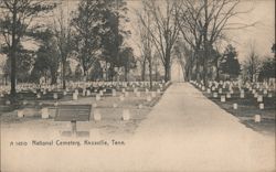 National Cemetery, Knoxville Postcard