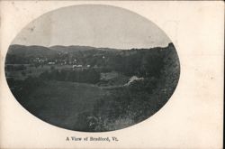 A View of Bradford, VT Postcard