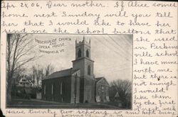 Universalist Church and Opera House, Springfield, VT Postcard