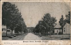 Prospect Avenue, Randolph, Vermont Postcard