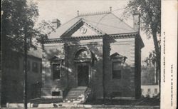 Spafford Library, Springfield, VT Postcard