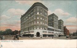 Monticello Hotel, Norfolk, VA Postcard