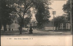 Main Street, Cobleskill, NY Postcard