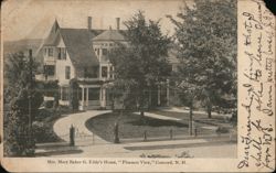 Pleasant View, Home of Mary Baker G. Eddy, Concord, NH Postcard