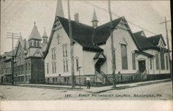 First Methodist Church, Bradford, PA Pennsylvania Postcard Postcard Postcard