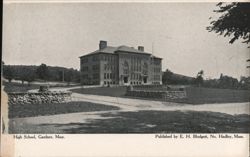 High School, Gardner, Mass. Massachusetts Postcard Postcard Postcard