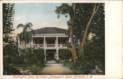 Washington Place, Former Home of Queen Liliuokalani Honolulu, HI Postcard Postcard Postcard