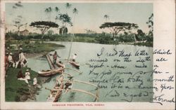 Hawaiian Fishermen, Hilo, Hawaii Postcard Postcard Postcard