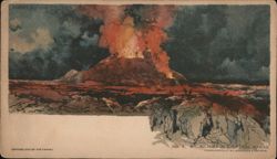 Mt. Kilauea in Eruption, Hawaii Hawai‘i Volcanoes National Park Postcard Postcard Postcard