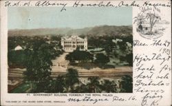 Government Building, Formerly the Royal Palace, Honolulu Hawaii Postcard Postcard Postcard