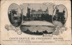 Casco Castle, South Freeport, ME Postcard