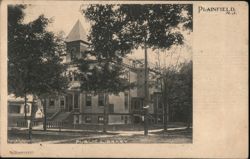 Plainfield, NJ Public Library Postcard