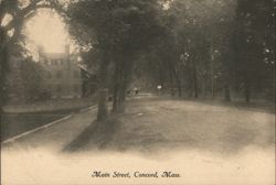 Main Street, Concord, MA Postcard